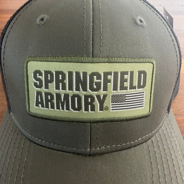 Springfield Armory Trucker Snapback Hat OD/BLK