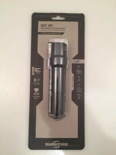 SureFire G2X-MV MAXVISION Dual Output LED Flashlight 15 / 800 Lumen - Black NEW