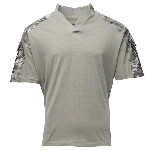 Kryptek Tactical SS Rugby, Color: Dark Charcoal/Raid Large 19TACRSSDC