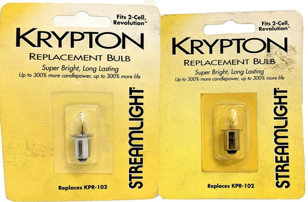 Pack of 2: Streamlight Krypton Replacement Bulb - KPR-102