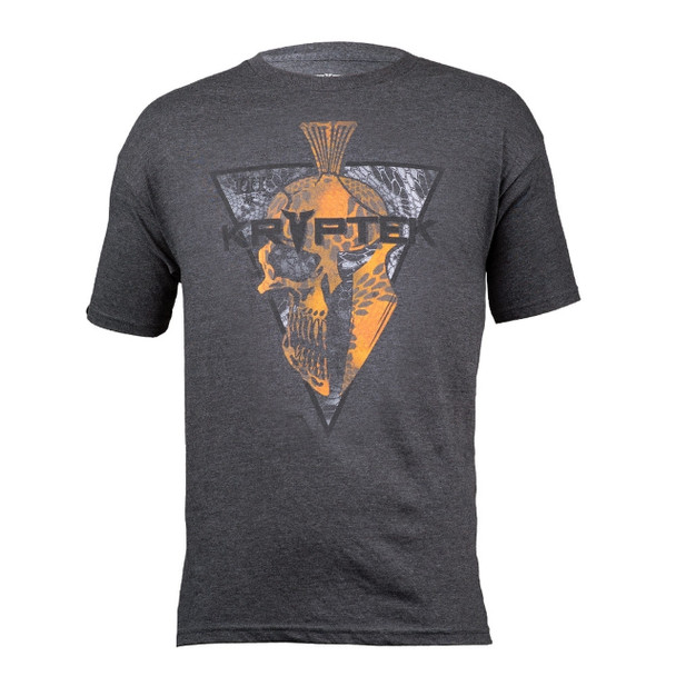 Kryptek Tee Shirt Large New Skull Mask Charcoal Gray