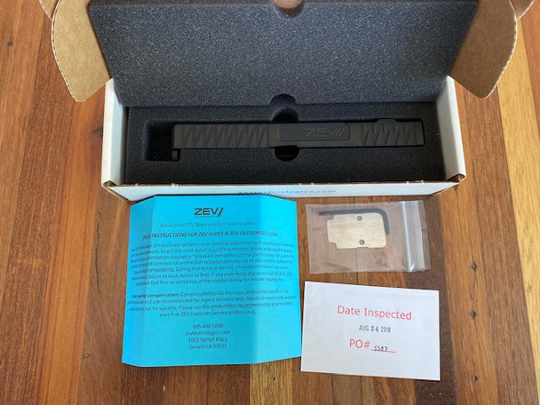 ZEV Z17 Enhanced SOCOM Slide Gen 3 Glock 17 DeltaPoint Pro Cutout & Adapter Plate Black