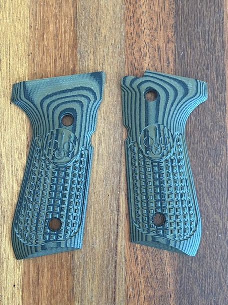 Beretta logo VZ grips G10 Green/Black Frag NEW