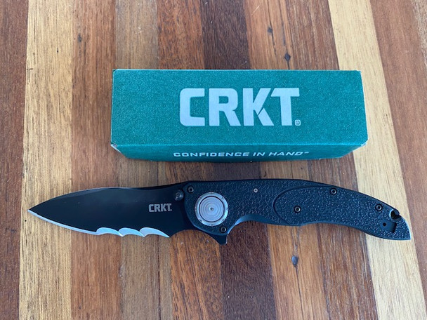 CRKT Knife 5406K Linchpin Black with Veff Serrations Framelock
