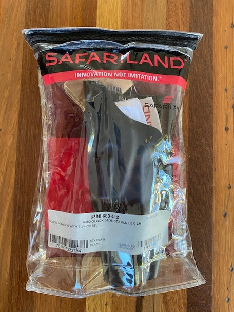 Safariland 6390 ALS Duty Holster STX Finish LH Plain 6390-683-412 Glock G34 G35