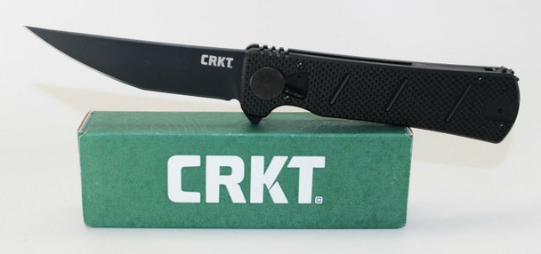 CRKT Goken Folding Knife w/Locking Liner EDP Coating Finish, Plain Edge 2920