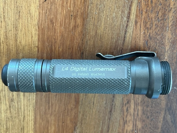 ​Surefire L4-HA-WH L4 Digital Lumamax Flashlight Body, Tailcap and Short Clip