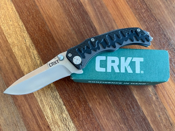 CRKT 1190 Drip Tighe Drop Point Outburst Assisted Opening Knife (3.1" Satin)