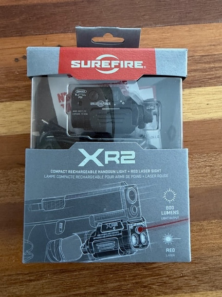 SureFire XR2-A-RD Compact Rechargeable Weaponlight with Red Aiming Laser