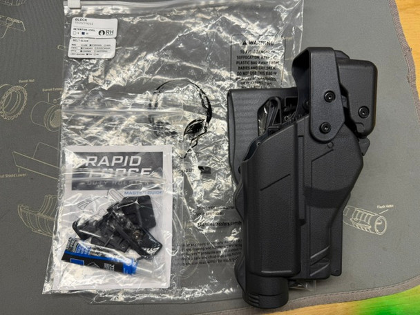 Alien Gear Rapid Force Glock 17/19/45 Level III Duty Holster RH New