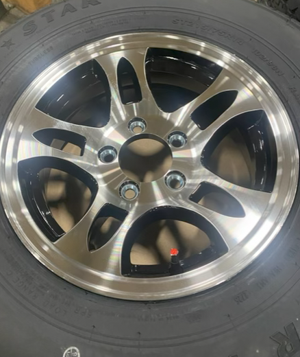 WHEEL ASY ALU, ST215/75D14C, 5B, SPLIT SPOKE