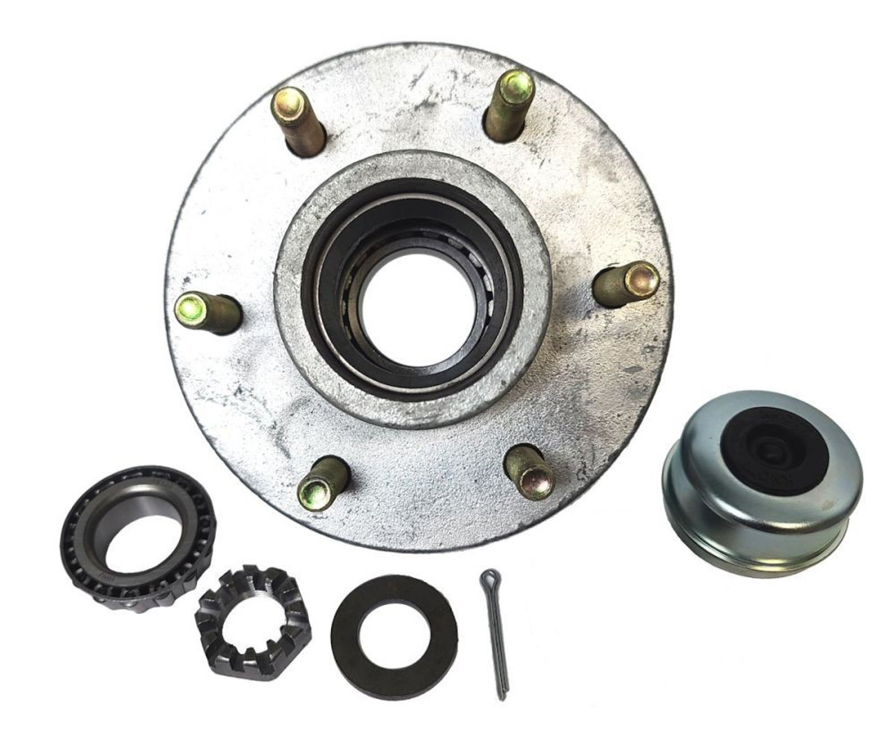 HUB ASY, COMPLETE, 3000#, 6B, NO GREASE (KNOTT)