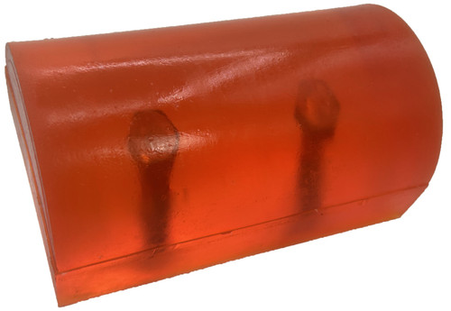 BLOCK, 6.75x4.00", ORANGE POLY w/SS THREADED STUDS (STOLTZ)