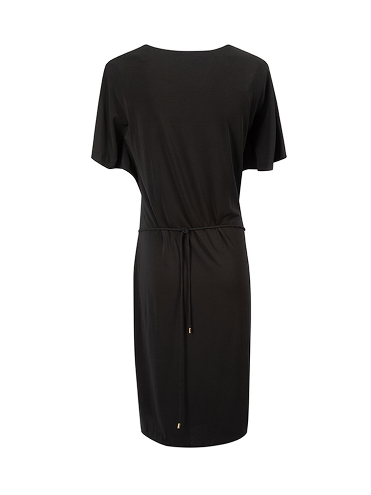 Escada Black Studded Knee Length Dress