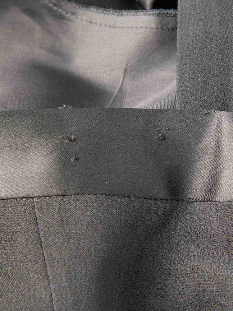 Costume National Black Front Zip Detail Trousers
