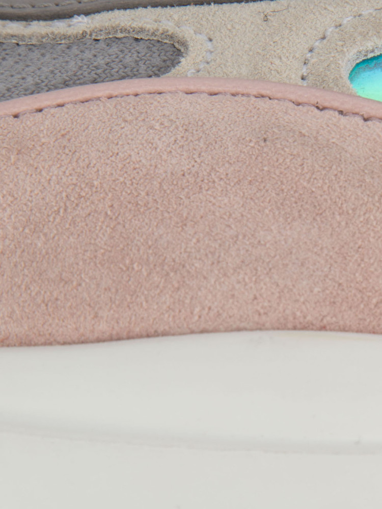 Valentino Garavani Grey Suede Panelled Heroes Trainers