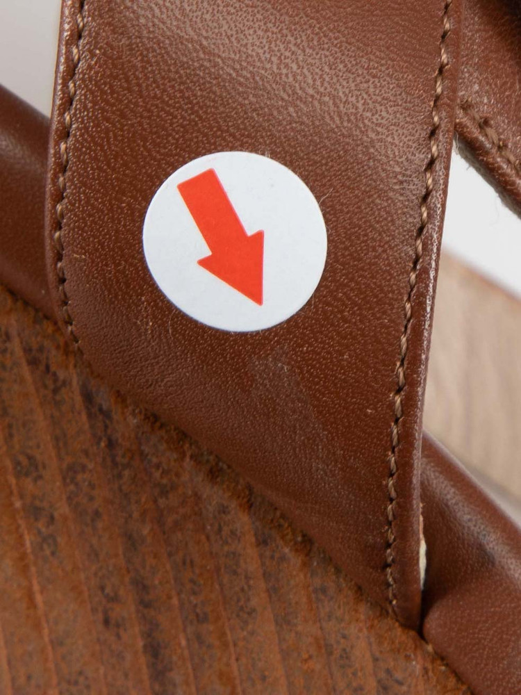 Salvatore Ferragamo Brown Leather Wedge Sandals