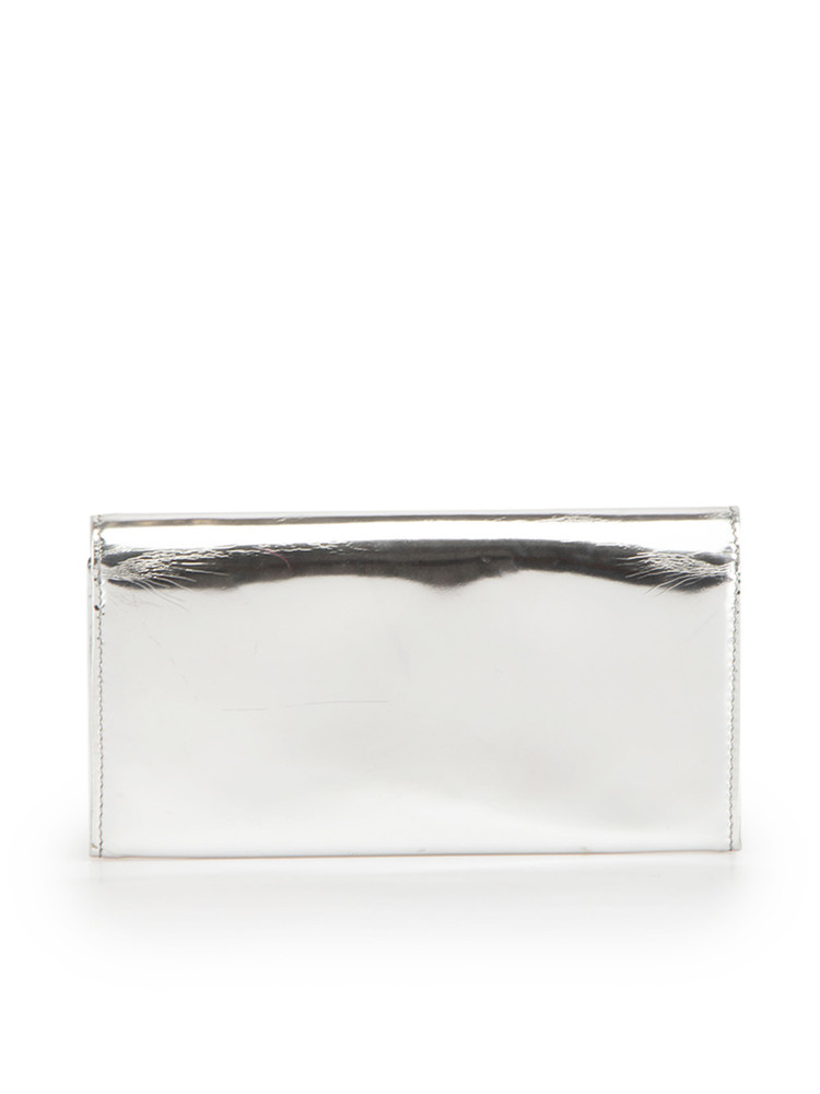 Proenza Schouler Silver Patent PS11 Metallic Wallet