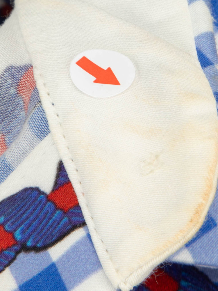 Mary Katrantzou Blue Gingham Sleeveless Shirt