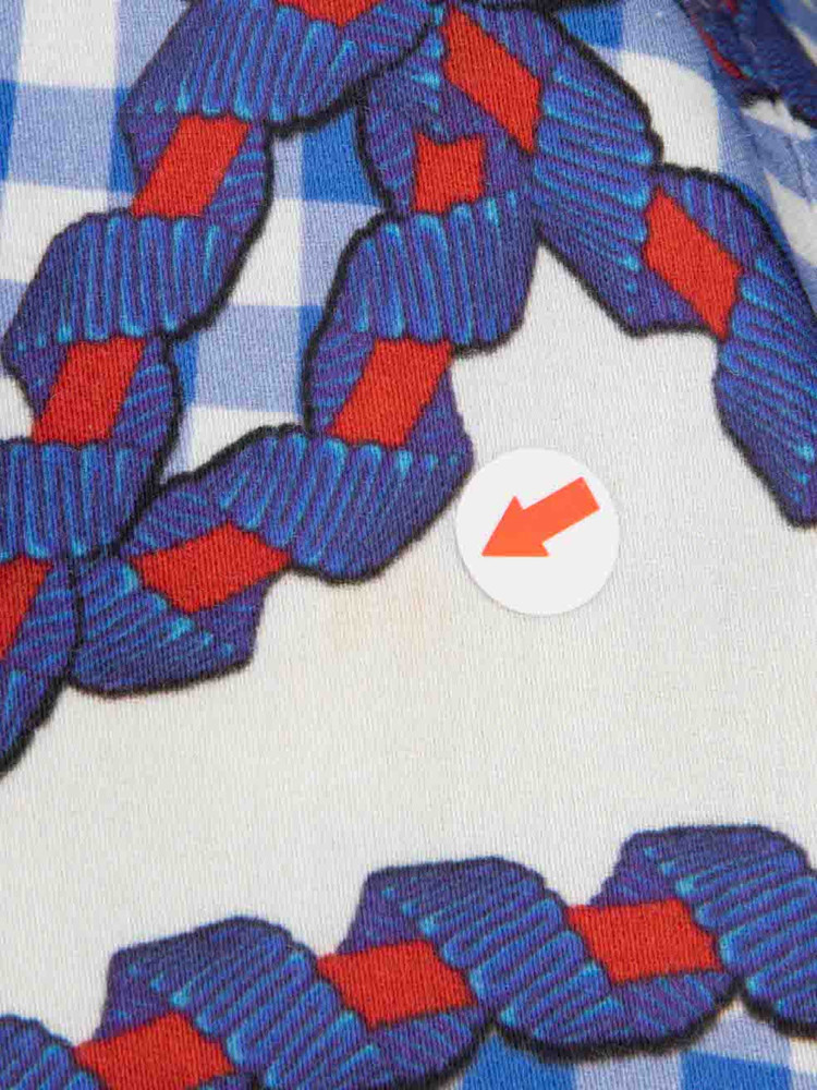 Mary Katrantzou Blue Gingham Sleeveless Shirt