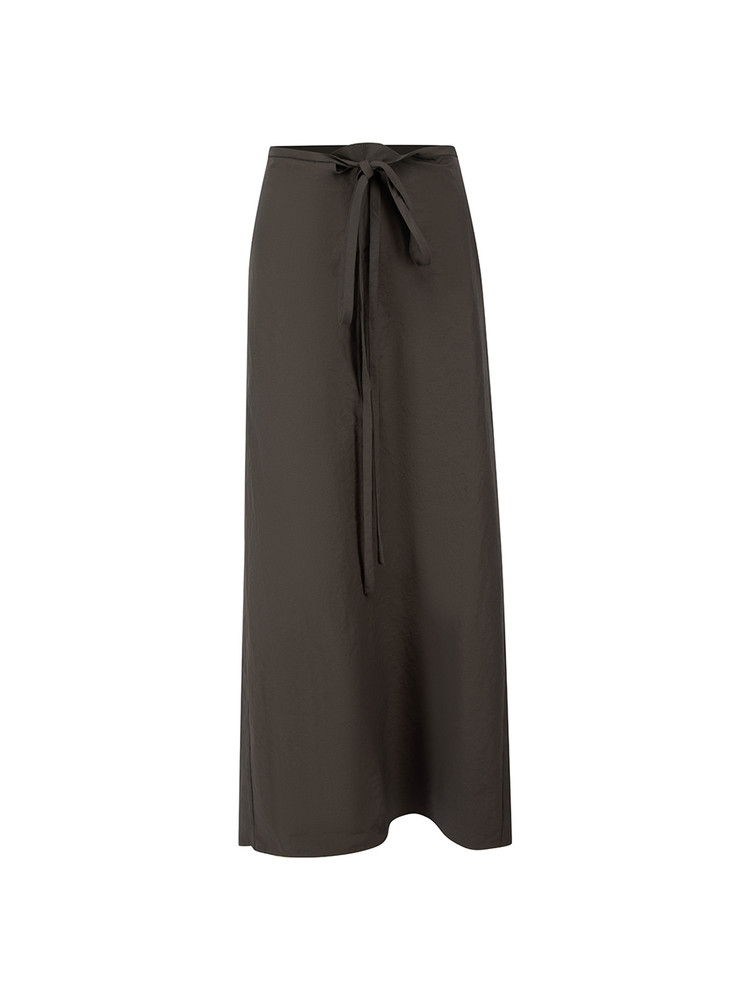 Christopher Esber Grey Split Straight Maxi Skirt