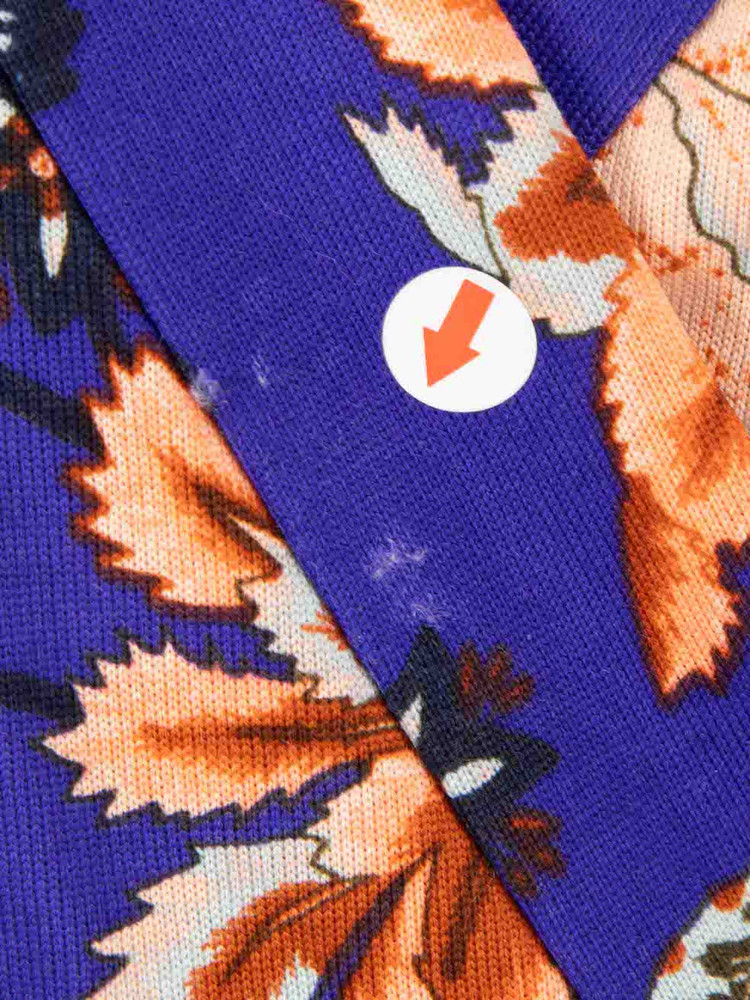 Diane Von Furstenberg Purple Floral Print Dress