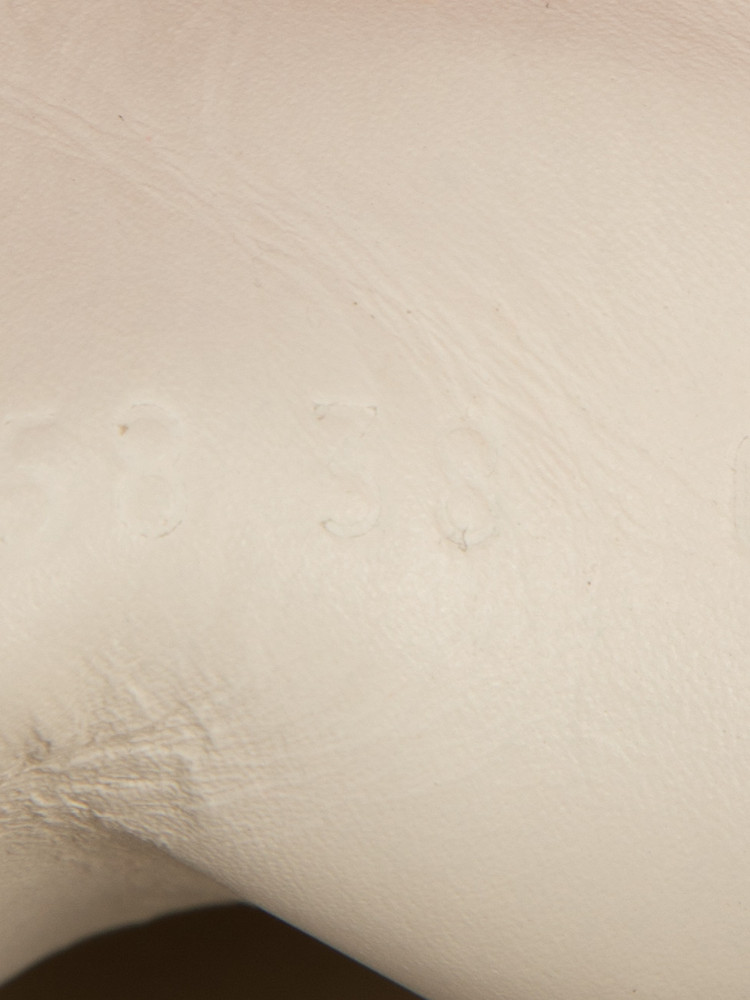 Gucci White Leather Perforated GG Logo Trainers