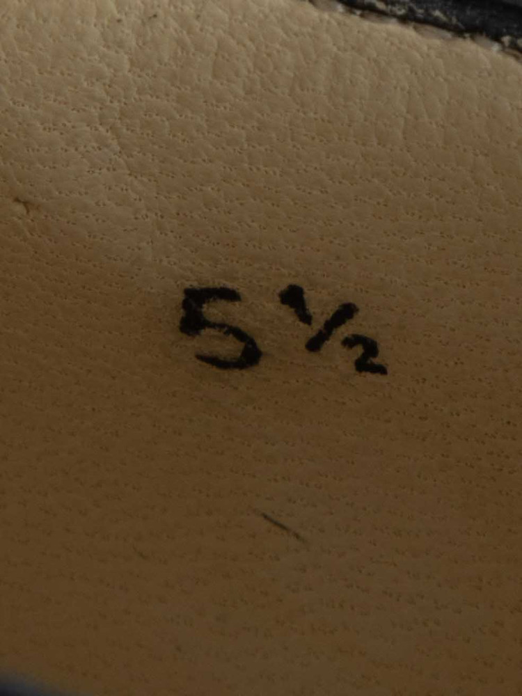 Clergerie Black Leather Patterned Oxfords