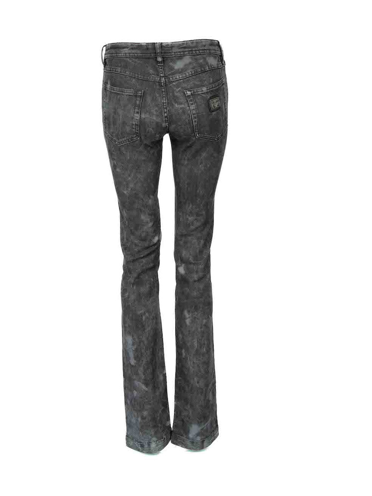 Dolce & Gabbana Black Distressed Pattern Jeans