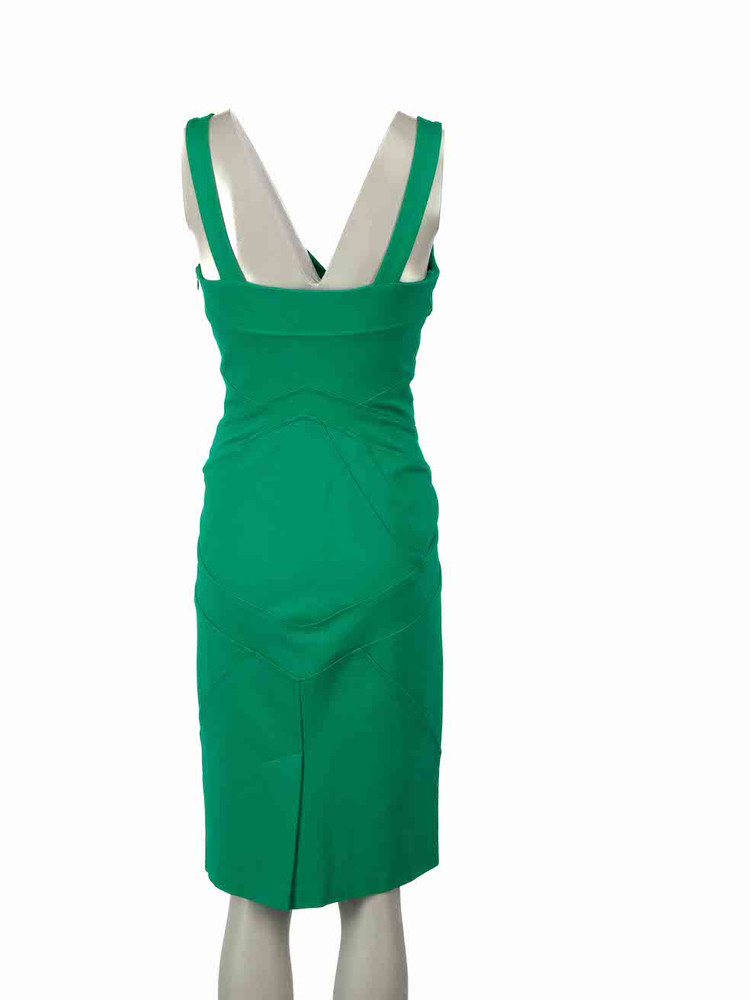 Diane Von Furstenberg Green Benny Bodycon Dress
