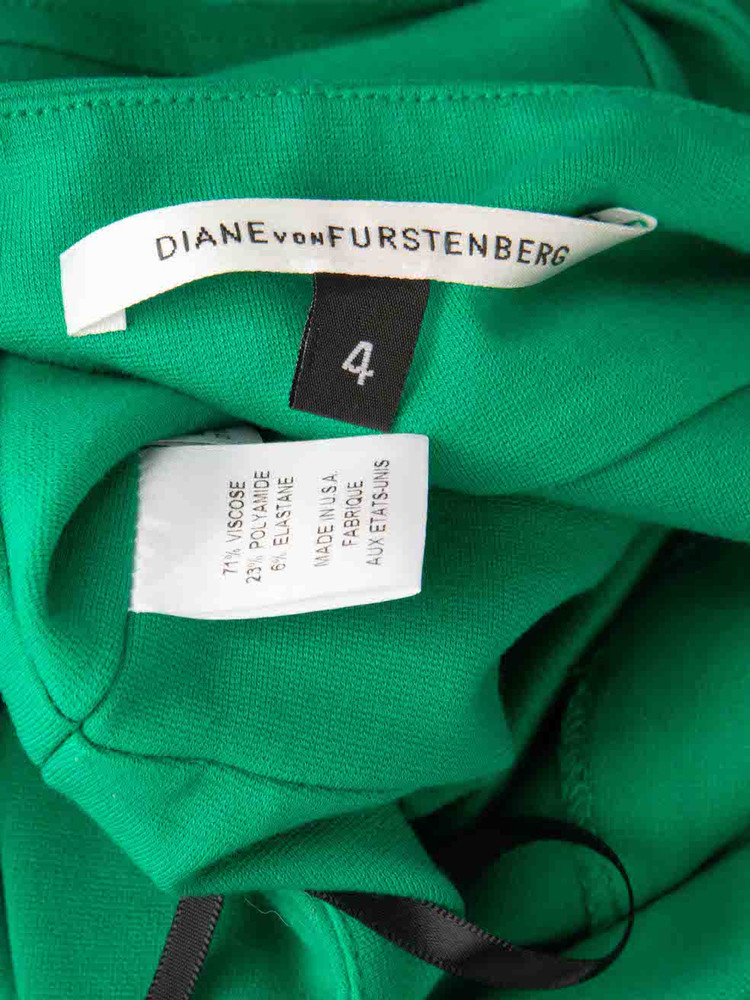 Diane Von Furstenberg Green Benny Bodycon Dress