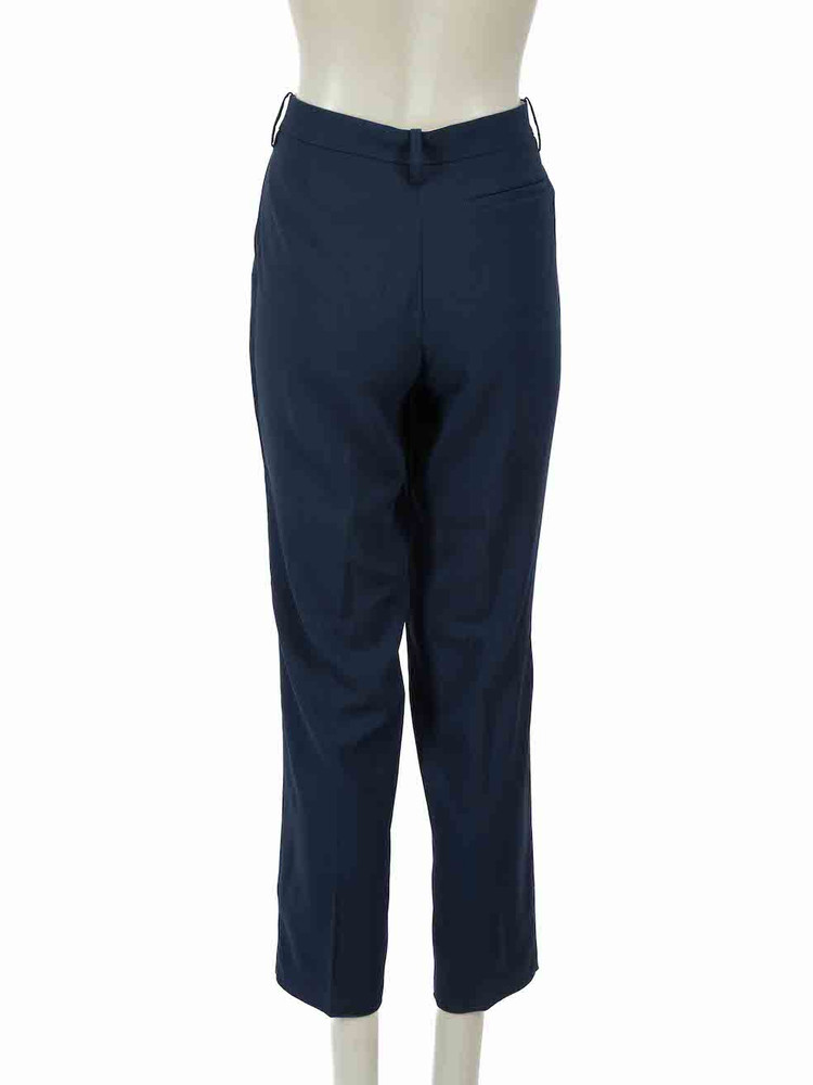Acne Studios Navy Cora Crepe Slim Leg Trousers