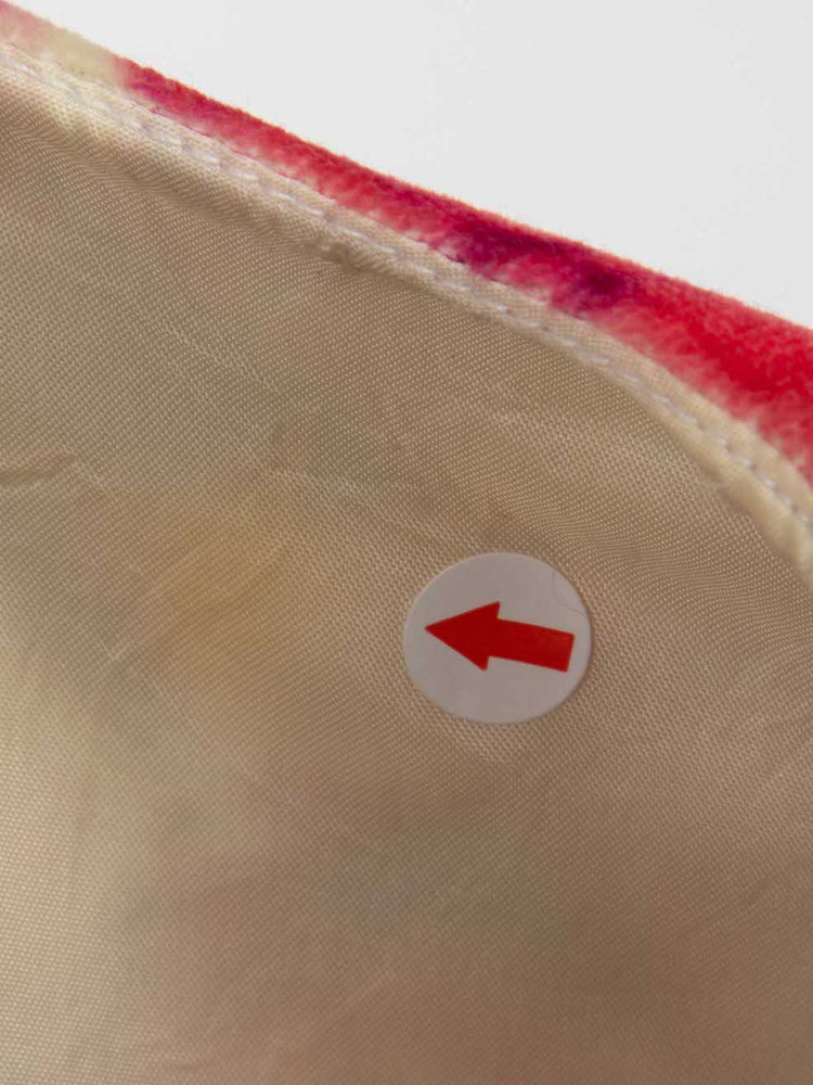 Moschino Red Velvet Floral Sleeveless Midi Dress