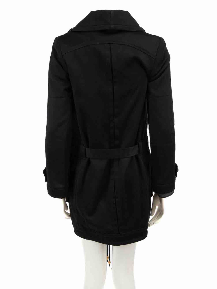 Balenciaga Black Trench Coat With Detachable Lining