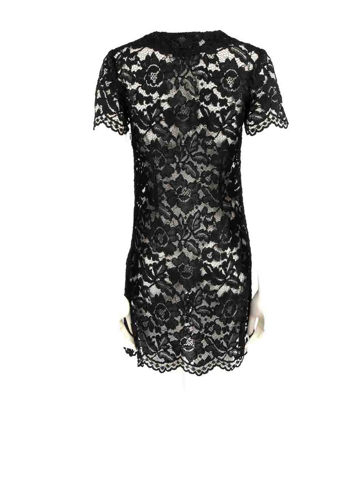 Sandro Black Lace Mini Dress