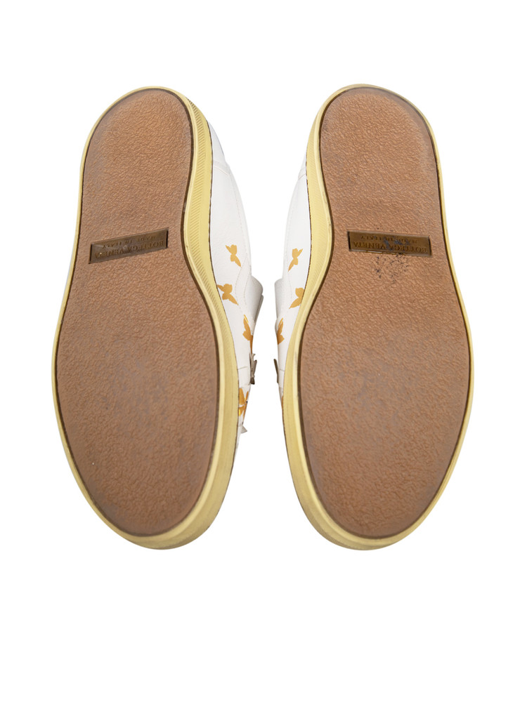 Bottega Veneta White Leather Butterfly Trainers