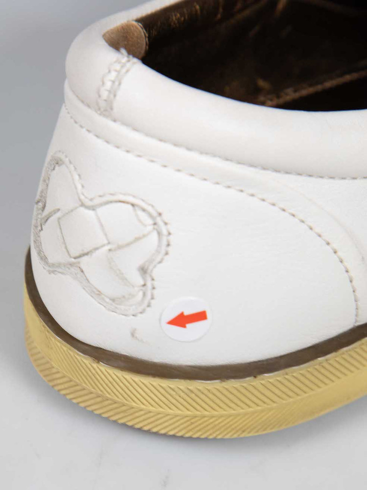 Bottega Veneta White Leather Butterfly Trainers