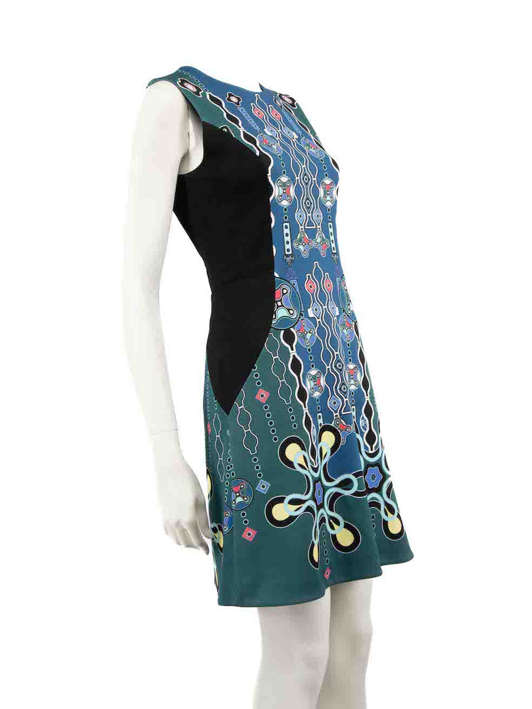 Peter Pilotto Blue Abstract Dress