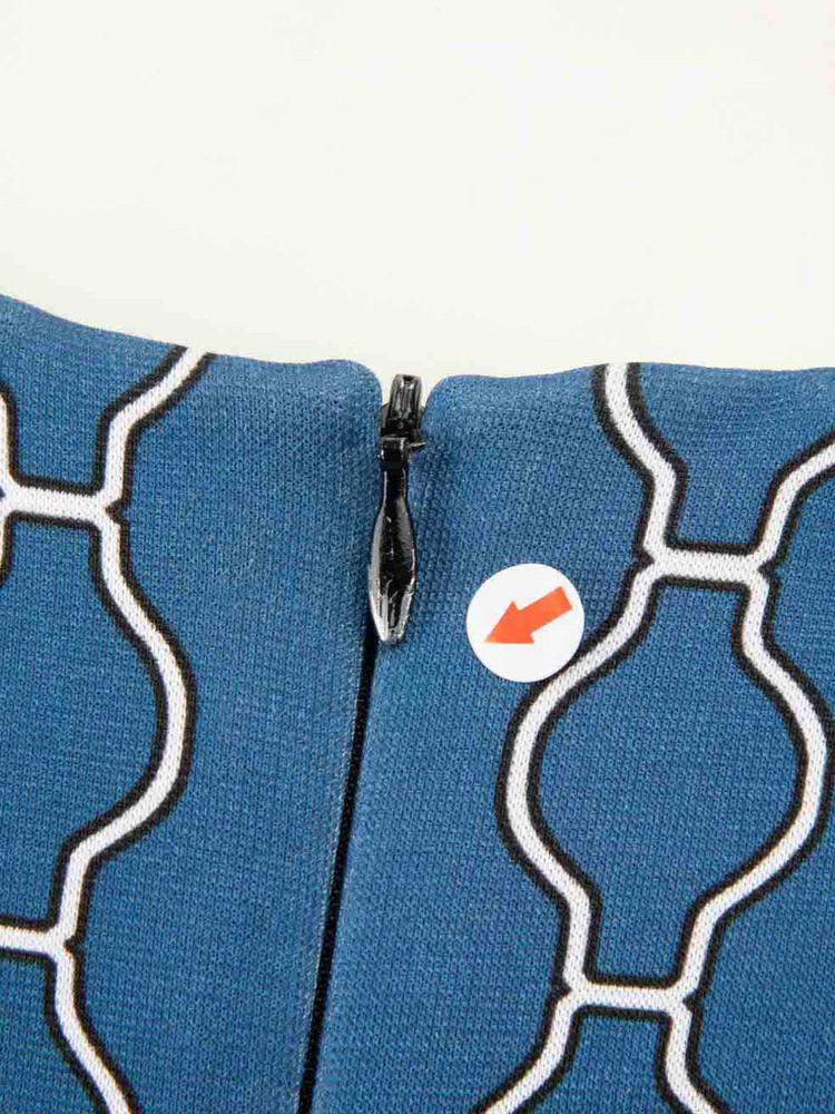 Peter Pilotto Blue Abstract Dress