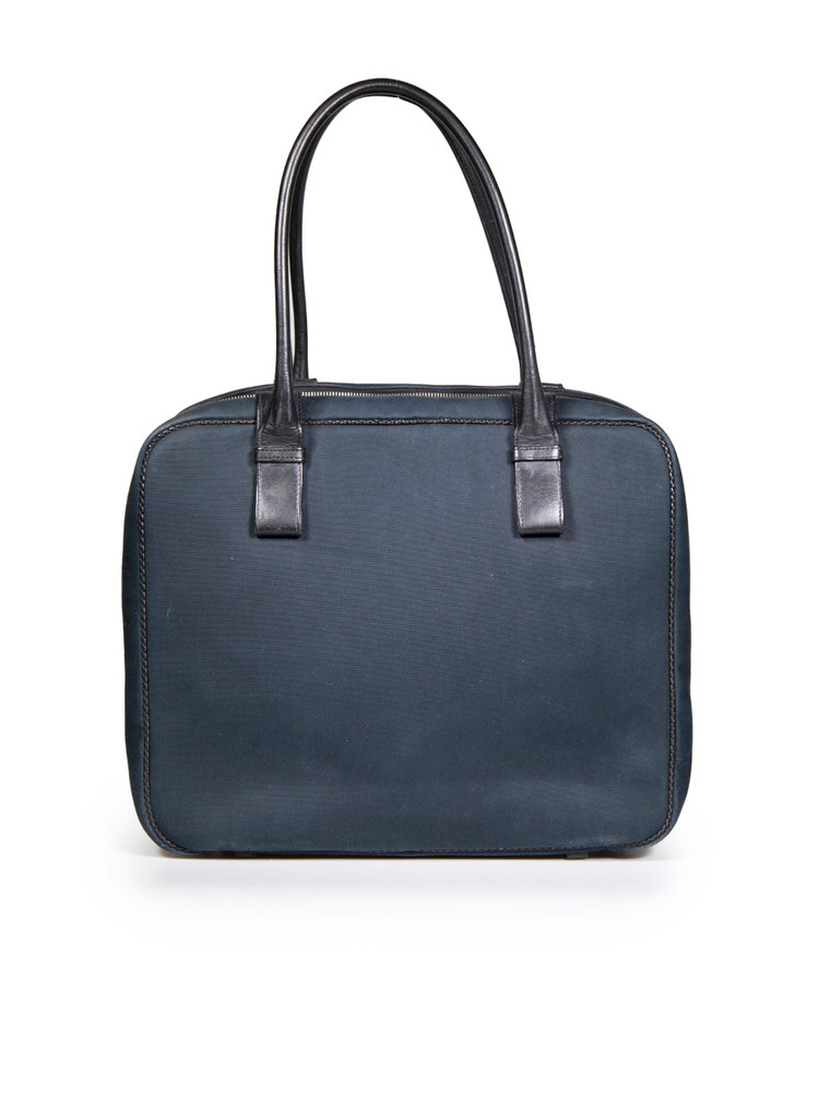 Bottega Veneta Vintage Navy Marco Polo Briefcase