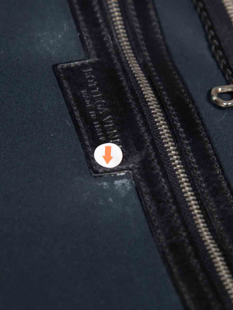 Bottega Veneta Vintage Navy Marco Polo Briefcase