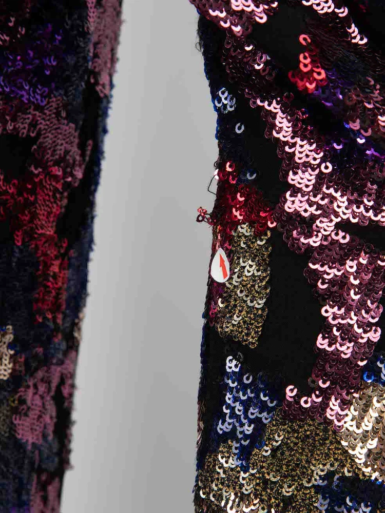 Iro Sequinned Patterned Mini Dress
