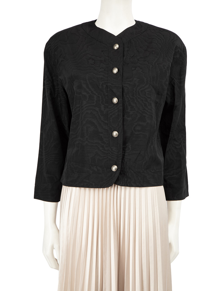 Jean Muir Black Button Up Shirt