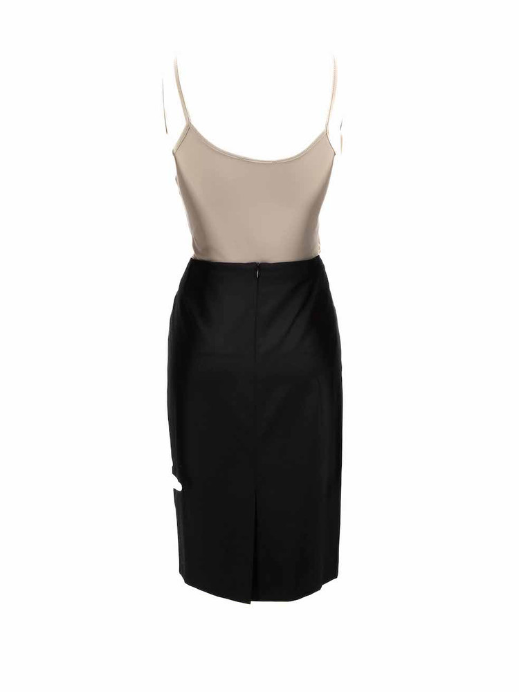 Escada Black Wool Straight Skirt