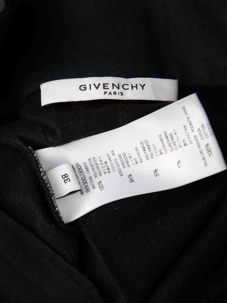 Givenchy Black Embroidered High Collar Jacket