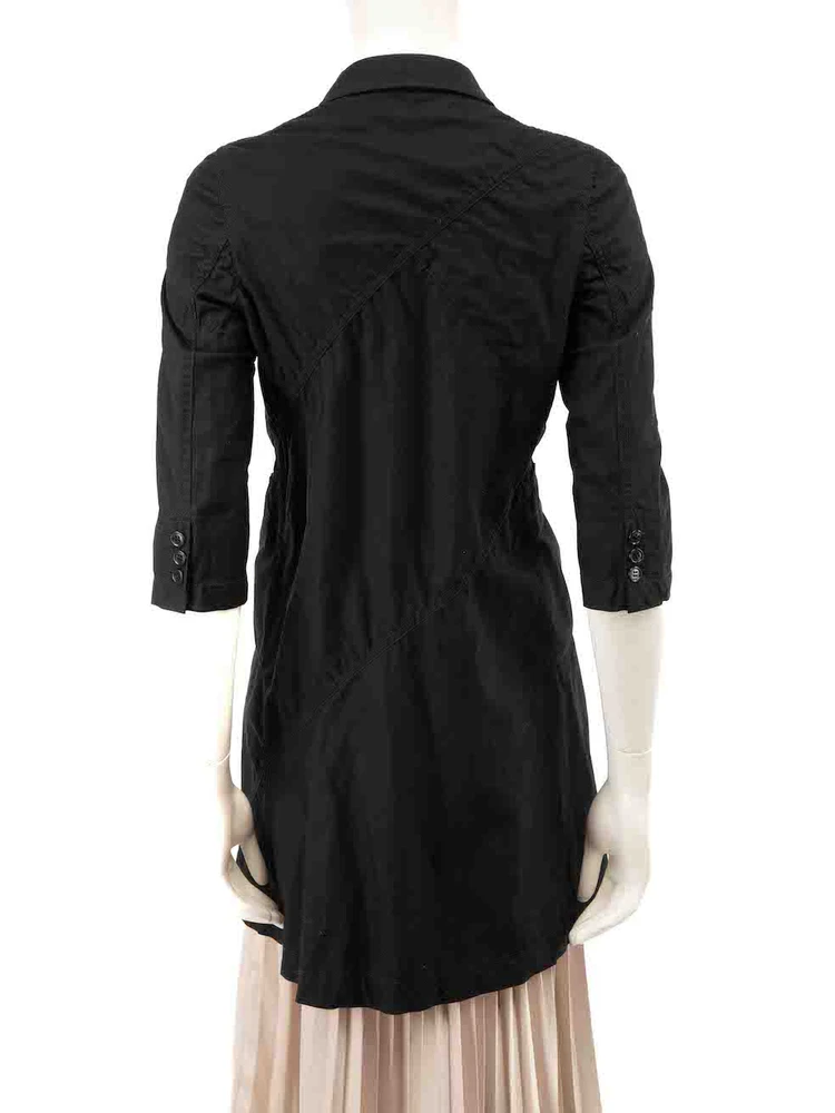 Comme Des Garcons Black Double Breasted Coat