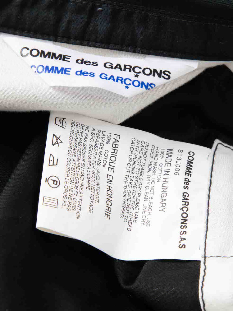 Comme Des Garcons Black Double Breasted Coat
