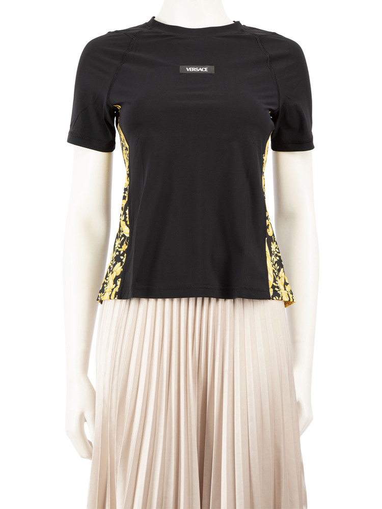 Versace Black Barocco Gym Shirt