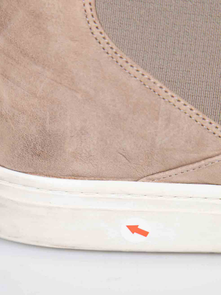 Vince Beige Suede Ankle Chelsea Boots