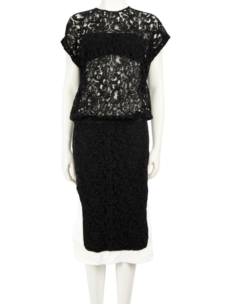 N°21 Black Lace Bustier Dress